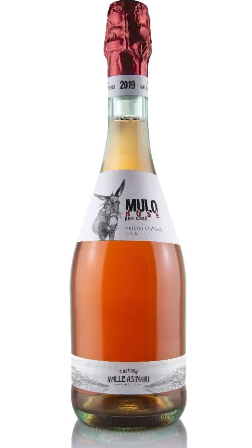 Spumante Rosé DOC Pas Dosé Mulo - Cascina Valle Asinari