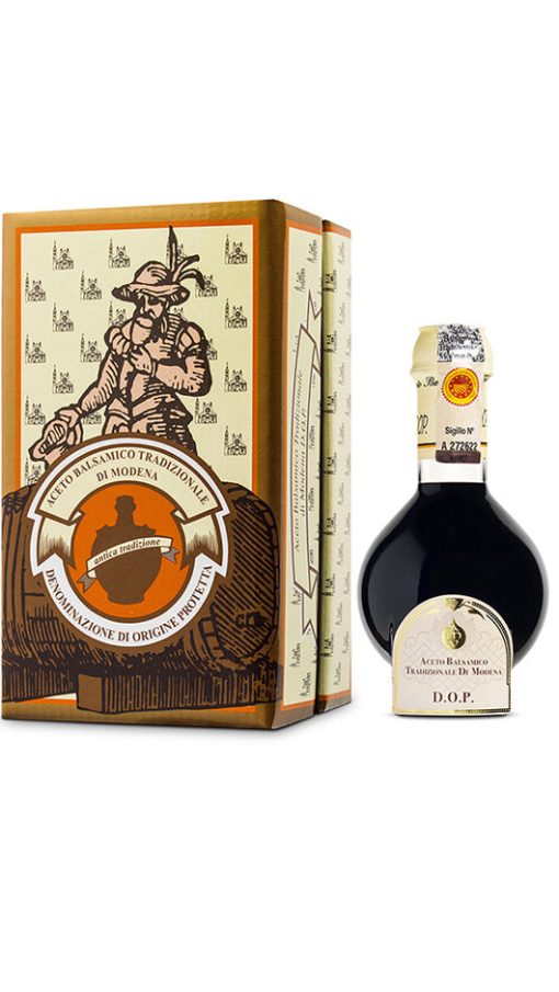 Aceto Balsamico Tradizionale Di Modena DOP - Affinato Invecchiato 12 Anni 100ml - Confezione Consorzio Produttori - Acetomodena