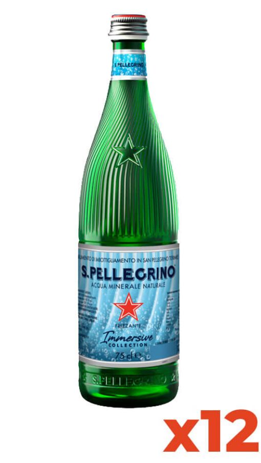 Acqua San Pellegrino Immersive Gasata - Confezione 75cl x 12 Bottiglie