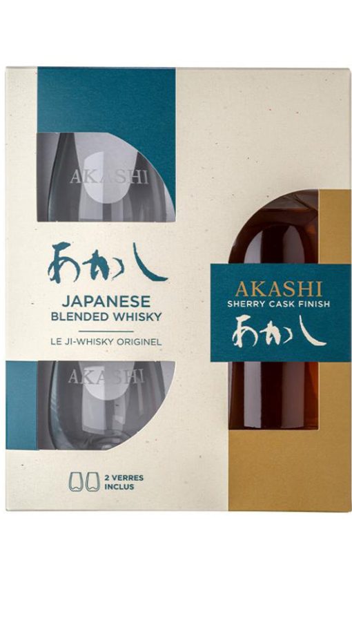 Akashi Blended Sherry Cask - Special pack con 2 bicchieri - Akashi White Oak Distillery