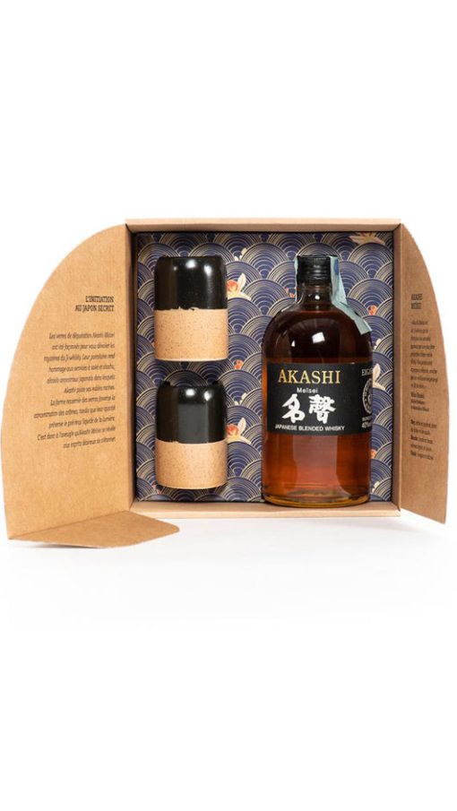 Akashi Meïsei - Special pack con 2 bicchieri "japanese style" 50cl  - Akashi White Oak Distillery