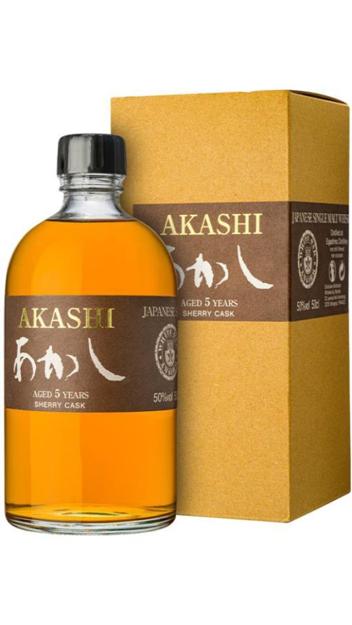 Akashi Single Malt 5 YO Sherry Cask - Invecchiato 5 Anni 50cl  Astucciato - Akashi White Oak Distillery