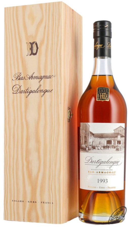 Armagnac 1993 - Cassa di legno - Dartigalongue