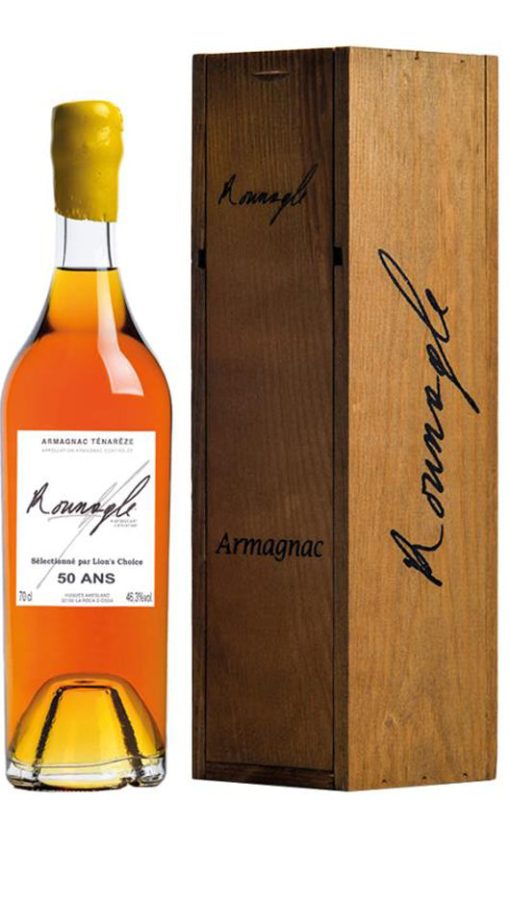 Armagnac 50 ans "Lion's Choice" - 70cl Cofanetto Legno - Rounagle