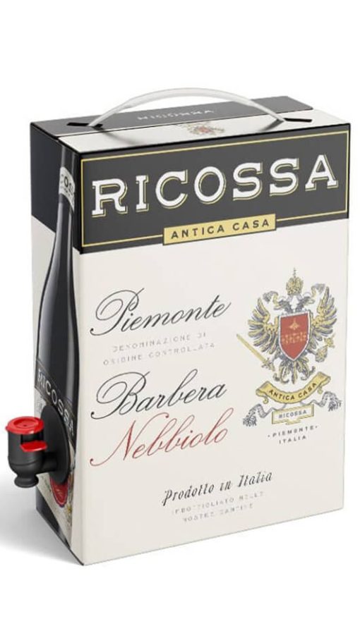 Barbera Nebbiolo Piemonte DOC - Bag in Box - 3 Litri - Ricossa