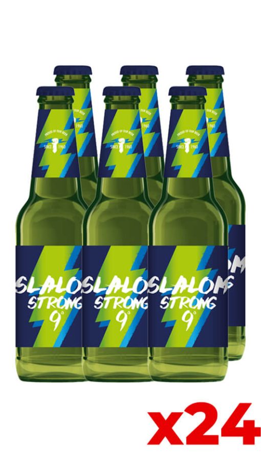 Slalom Strong Lager 33cl - Cassa da 24 Bottiglie