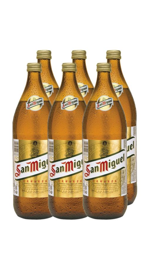 San Miguel 100cl - Cassa da 6 Bottiglie