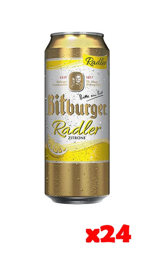 Bitburger Radler 50cl - Confezione da 24 Lattine