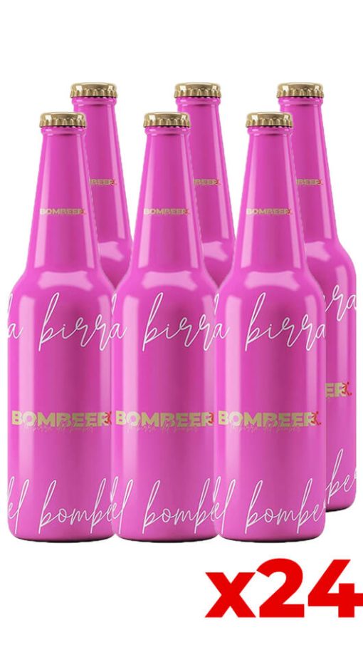 Bombeer - Bomber Beer - Birra della Nazionale - Bobo Vieri - Rosa 33cl - Cassa da 24