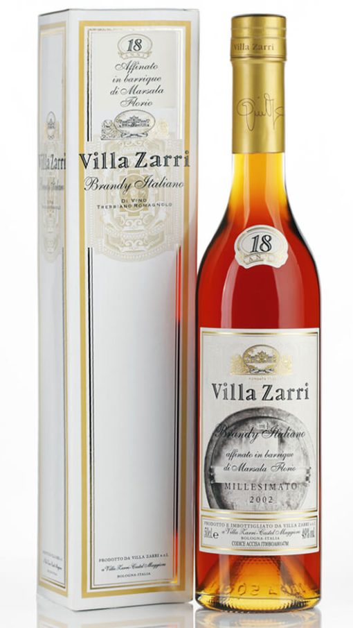 Brandy - Affinato in Barrique di Marsala 18 anni 50cl - Astucciato - Villa Zarri