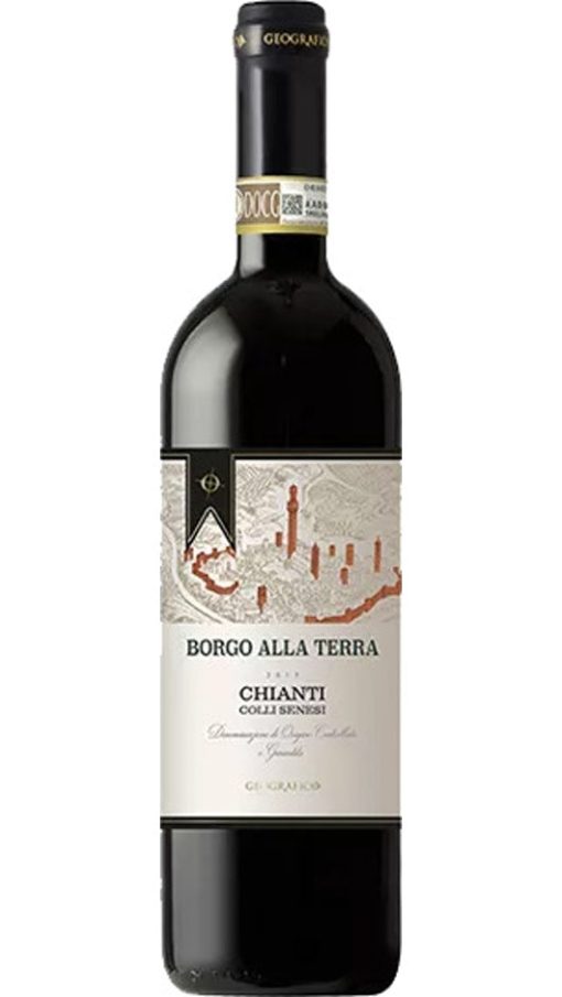 Chianti Colli Senesi DOCG - Borgo alla Terra - Geografico - ETICHETTA DANNEGGIATA