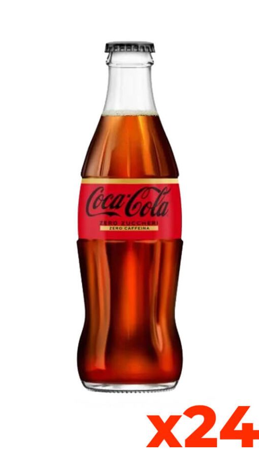 Coca Cola Zero Senza Caffeina - Confezione 33cl x 24 Bottiglie