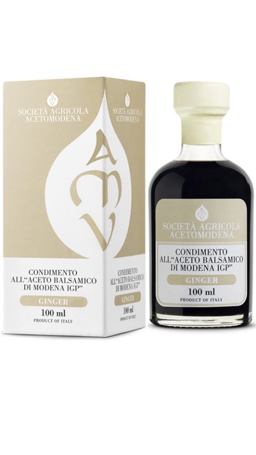 Condimento All'Aceto Balsamico Di Modena IGP - Ginger 100ml - Astucciato - Acetomodena