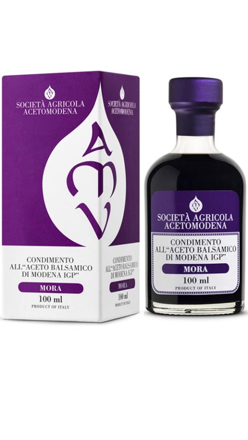 Condimento All'Aceto Balsamico Di Modena IGP - Mora 100ml - Astucciato - Acetomodena