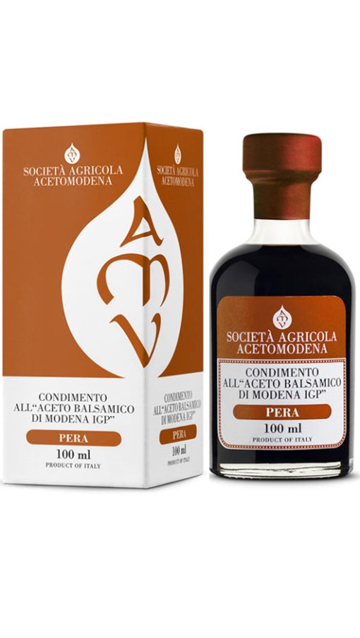 Condimento All'Aceto Balsamico Di Modena IGP - Pera 100ml - Astucciato - Acetomodena