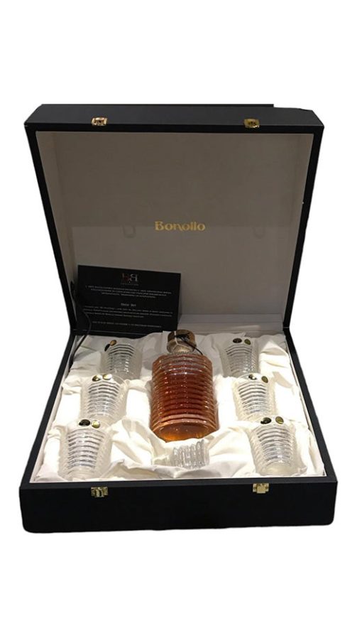 Decò Set - Grappa OF Amarone Barrique 70 cl + 6 bicchieri Bohemia - Bonollo