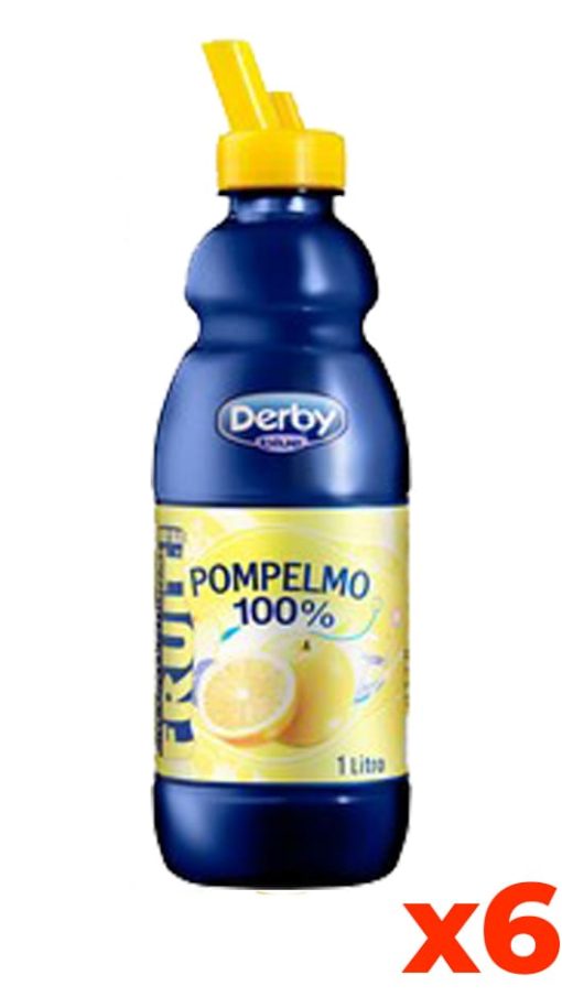 Derby Blue Pompelmo 100% - Pet - Confezione 1lt x 6 Bottiglie