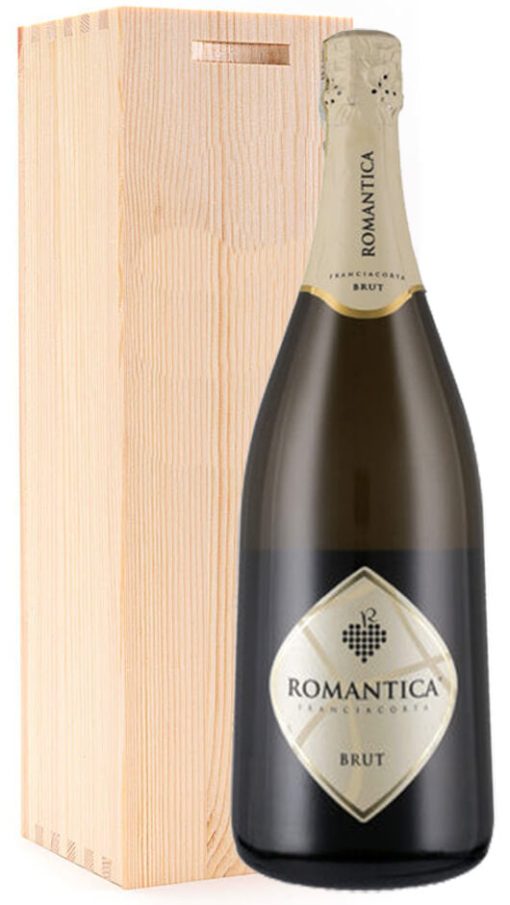 Franciacorta Brut DOCG - JEROBOAM - CASSA DI LEGNO - Romantica