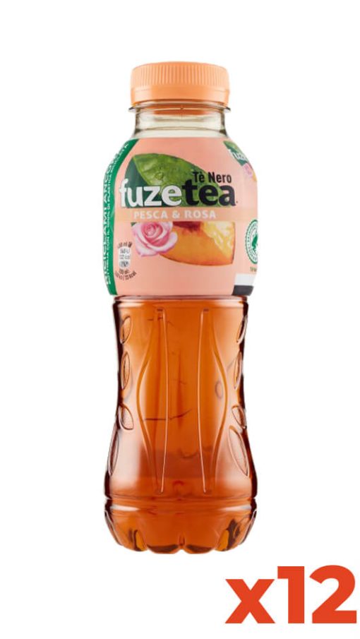 Fuze Tea Pesca & Rosa - Pet - Confezione  cl. 40 x 12 Bottiglie