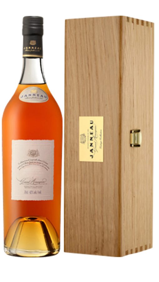 Grand Armagnac Janneau Millésimé 1984 - 70cl - Cassa di Legno