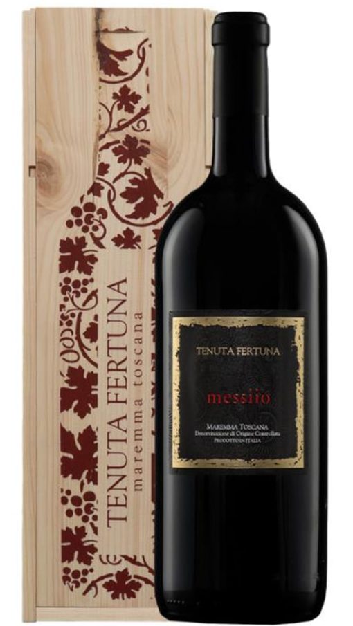 Merlot DOC Maremma Toscana - Messiio 12Lt - Cassa di Legno - Tenuta Fertuna