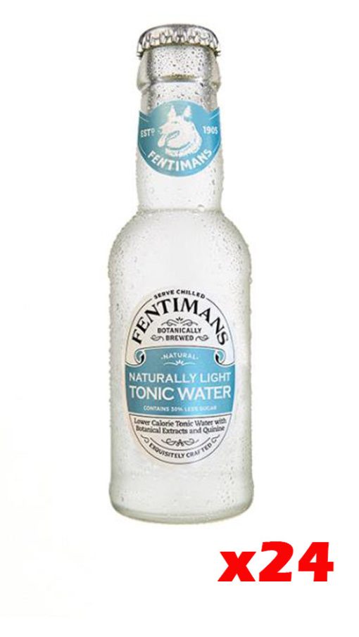 Naturally Light Tonic Water 200ml - Confezione da 24 bottiglie - Fentimans