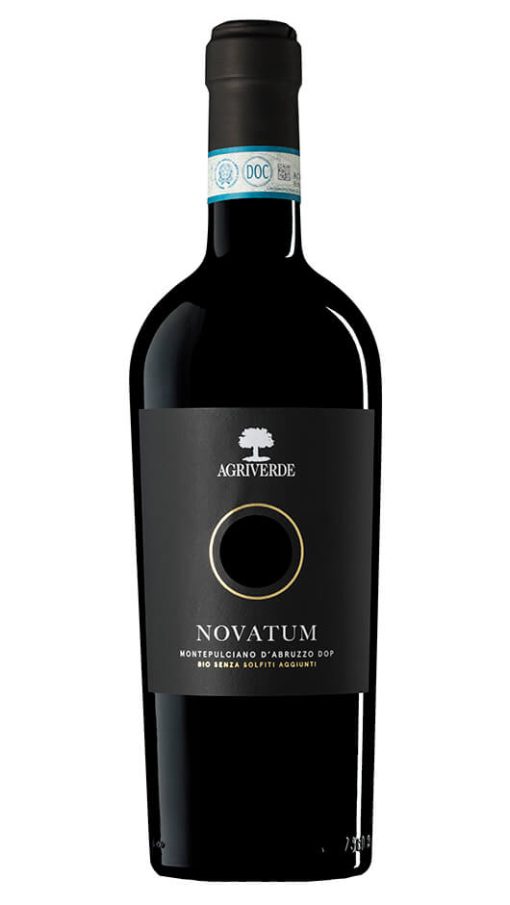 Novatum Montepulciano d'Abruzzo DOP BIO VEGAN - Senza Solfiti Aggiunti - Agriverde