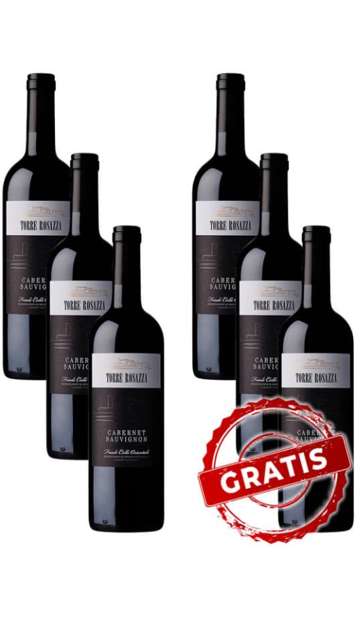 3 Bottiglie Cabernet Sauvignon Friuli Grave DOC - Torre Rosazza + 3 OMAGGIO