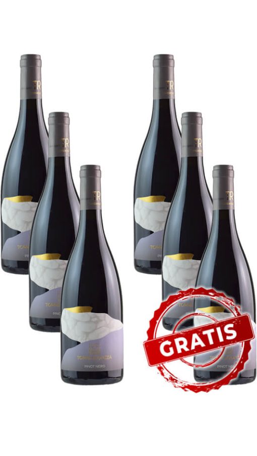 3 Bottiglie Pinot Nero Friuli Grave DOC - Torre Rosazza + 3 OMAGGIO