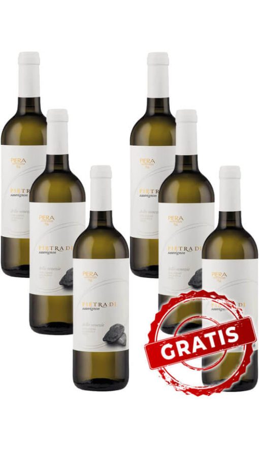 3 Bottiglie Sauvignon IGT Tre Venezie - Pietra Di - Piera Martellozzo + 3 OMAGGIO