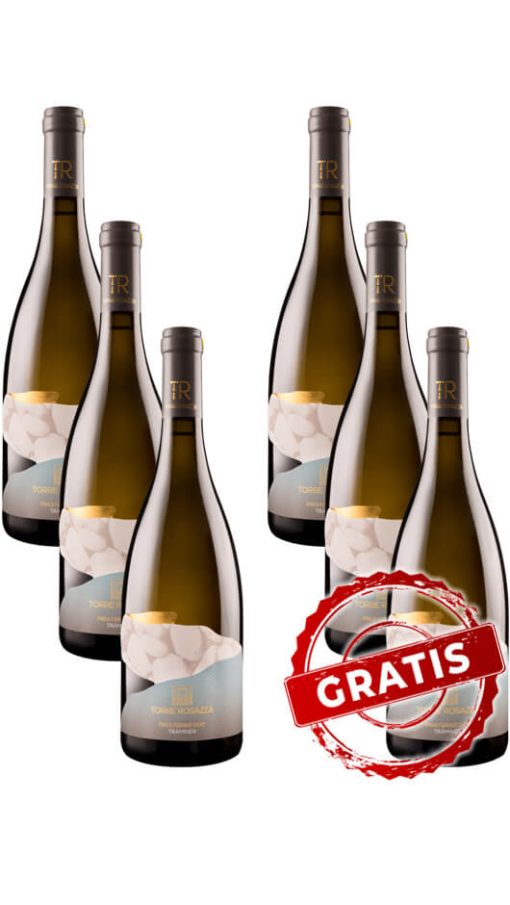 3 Bottiglie Traminer Friuli Grave DOC - Torre Rosazza + 3 OMAGGIO