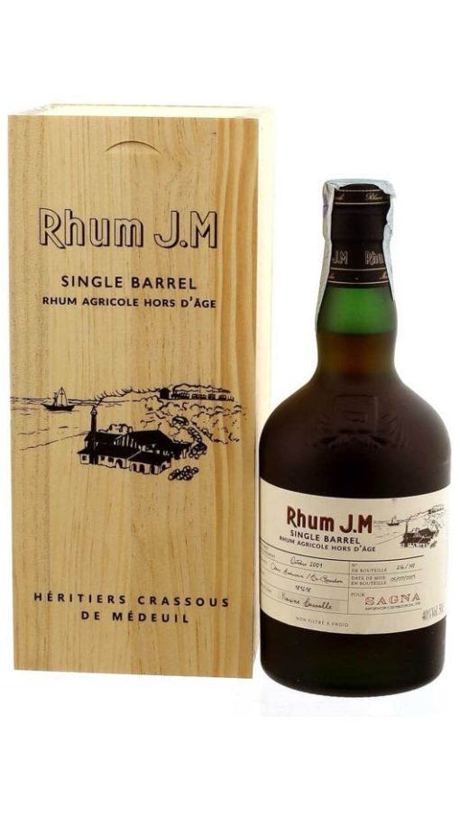 Rhum Jm Hors D'Age 2001 single barrel - Agricole J.M