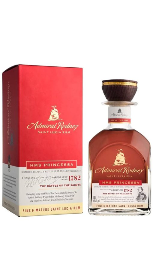 Rum HMS Principessa - Astucciato - Admiral Rodney