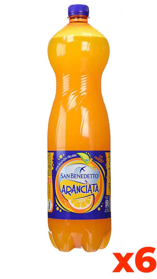 Sanbenedetto Aranciata - Pet - Confezione lt. 1,5 x 6 Bottiglie