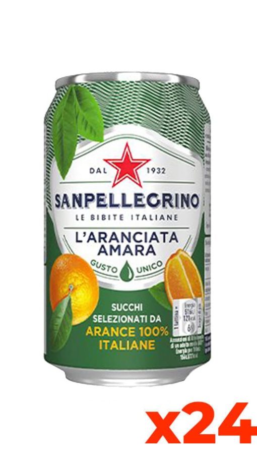 Sanpellegrino Aranciata Amara - Confezione cl. 33 x 24 Lattine