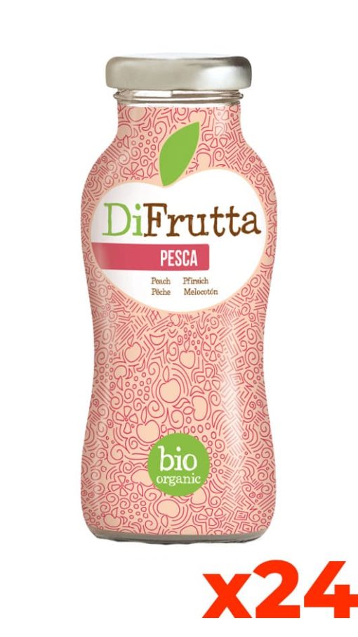 Succo Pesca Bio Di Frutta - Confezione cl. 20 x 24 Bottiglie