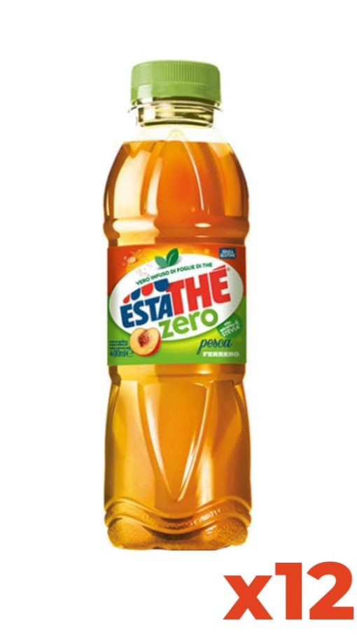 The Pesca Zero Estathé - Pet - Confezione 40cl x 12 Bottiglie