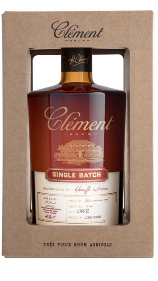 Très Vieux Rhum Single Batch Chauffe Extrême - Invechiato 5 Anni - Bottiglia Numerata Astucciata 50cl  - Clement