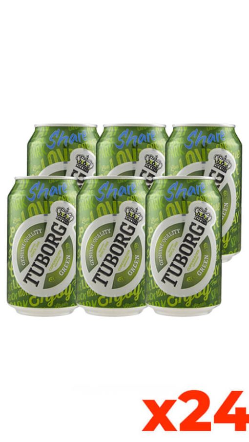 Tuborg Green 33cl - Cassa da 24 lattine