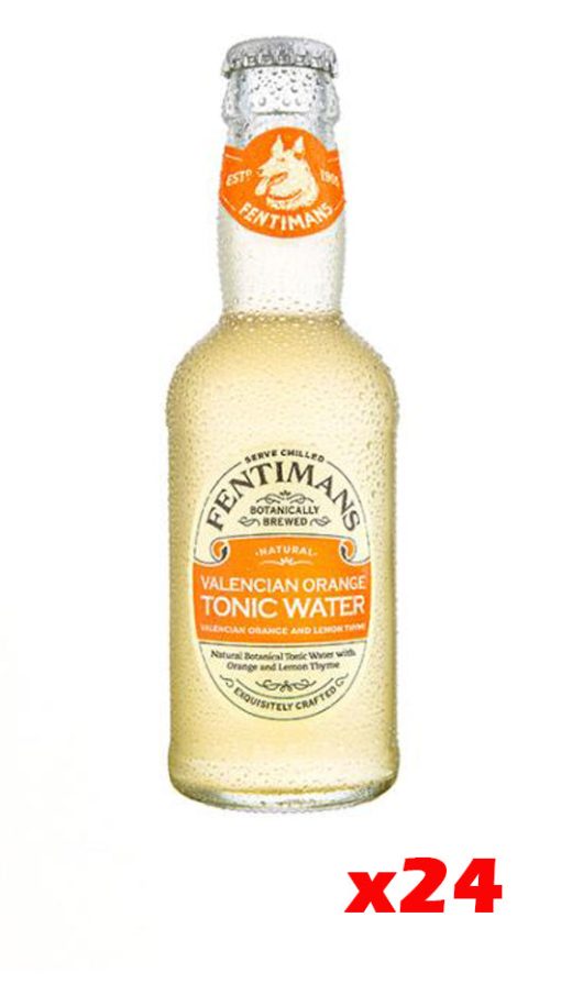 Valencian Orange Tonic Water 200ml - Confezione da 24 bottiglie - Fentimans