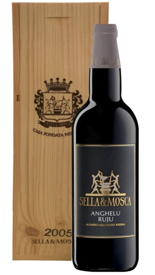 Anghelu Ruju - Vino Liquoroso - Cassa di legno - Sella & Mosca