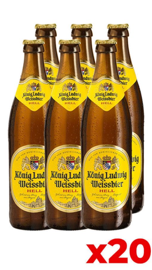 Weissbier Hell Kong Ludwig 50cl - Cassa da 20 Bottiglie