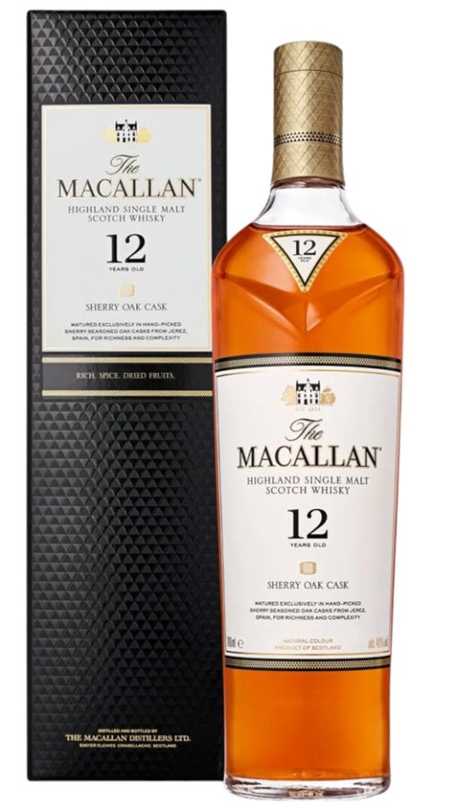 Whisky Macallan 12Y Sherry Oak Wood 70cl - Giftbox