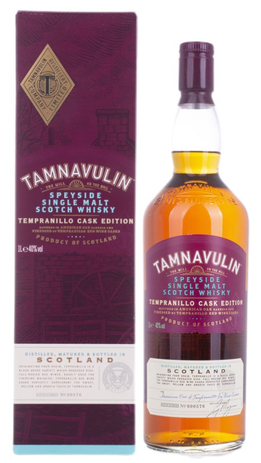 Whisky Tamnavulin Tempranillo Cask 100cl - Giftbox