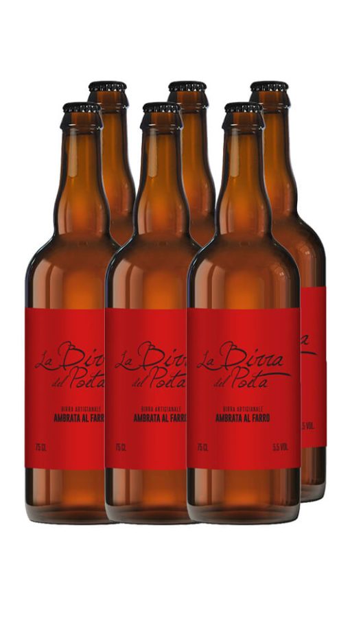 La Birra del Poeta - Ambrata al Farro 75cl - Cassa da 6 bot.