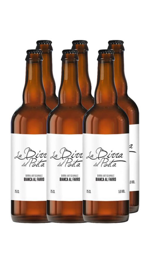 La Birra del Poeta - Bianca al Farro 75cl - Cassa da 6 bot.