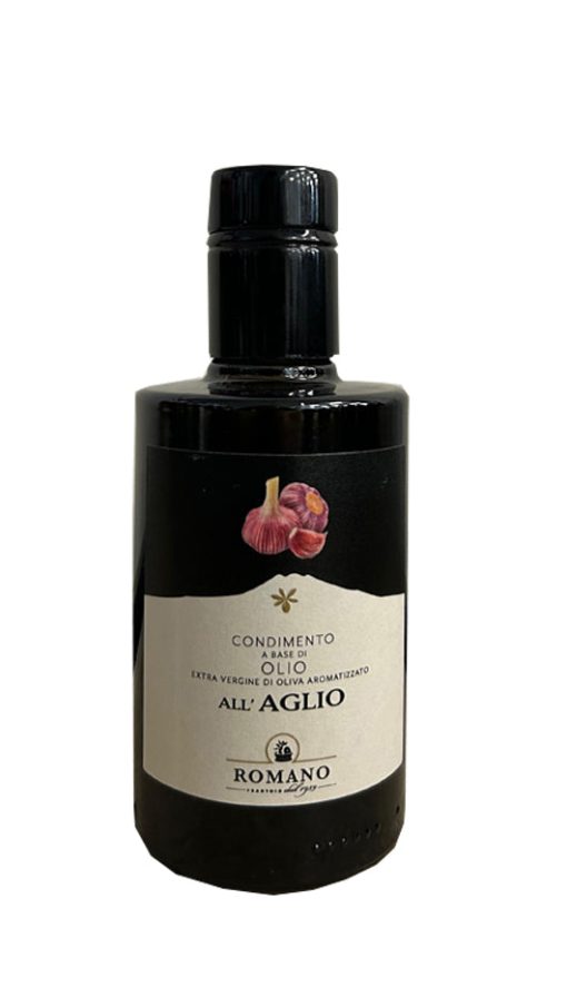 Olio Extravergine di Oliva - Aglio 250ml - Frantoio Romano