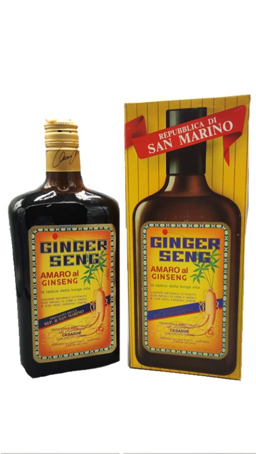 Cesarini Liquore Gingerseng 70cl - Giftbox