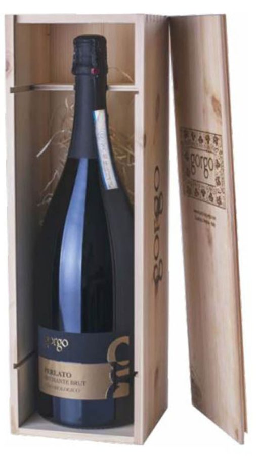 Custoza DOC Spumante Perlato Brut Magnum - Cassa di Legno - Gorgo