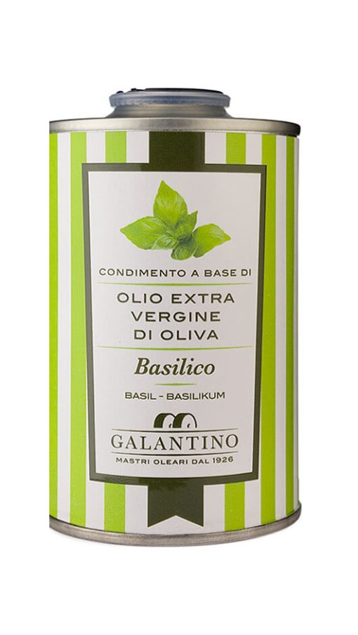 Olio Extravergine di Oliva 250ml - Basilico - Galantino